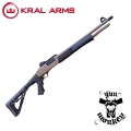 Strzelba pump action Kral Arms Tactical X Tactical Stock kol. Dark Earth kal. 12/76