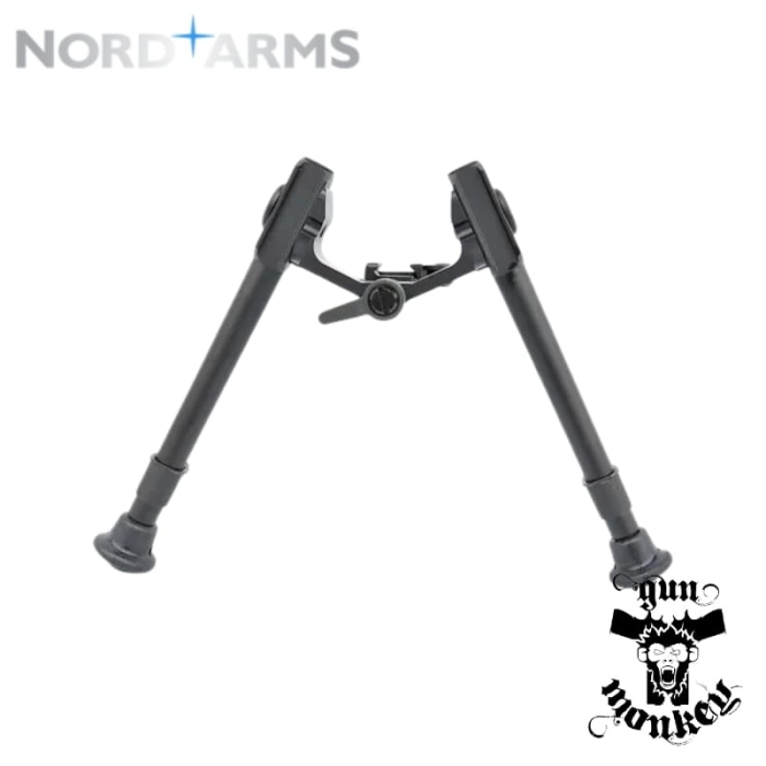 Bipod Nord Arms szybkorozłączany średni carbon quick detach, 7 pozycyjny (NA-BIF-MQ) Aluminium + Carbon QAS