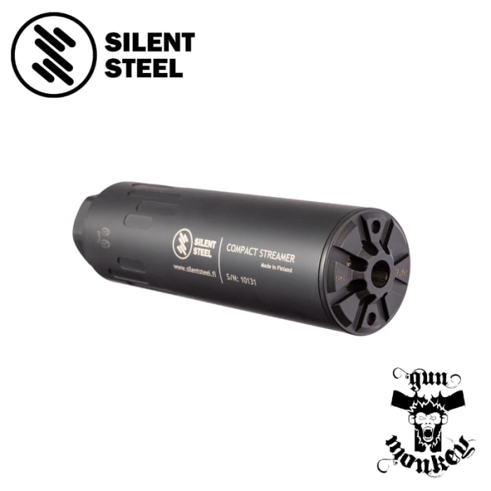 Tłumik Silent Steel Compact Flow Streamer kal. 9mm Black (do zastosowań cywilnych) (CST900B-SS)