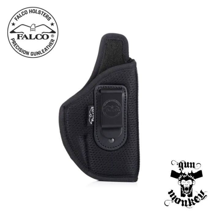 Kabura Falco IWB do Glock 45, leworęczna, mocowanie na pas 1,5"/40mm, nylonowa, czarna mod. A701 MILLER
