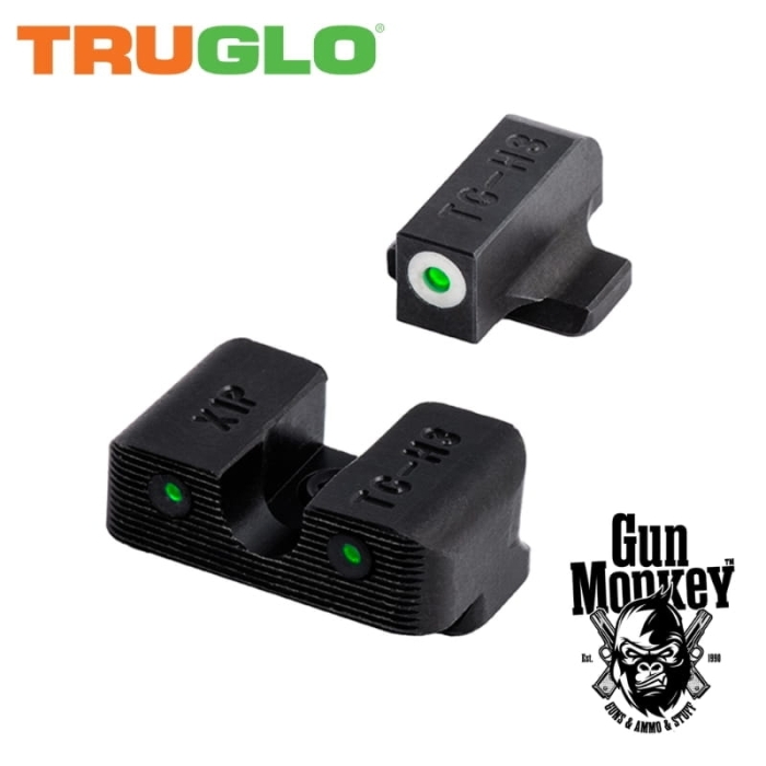 Muszka i szczerbinka Truglo Tritium Pro do Glock 17/19/22/23/24/26/27/33/34/35/38/39 niskie Green (TG231G1)