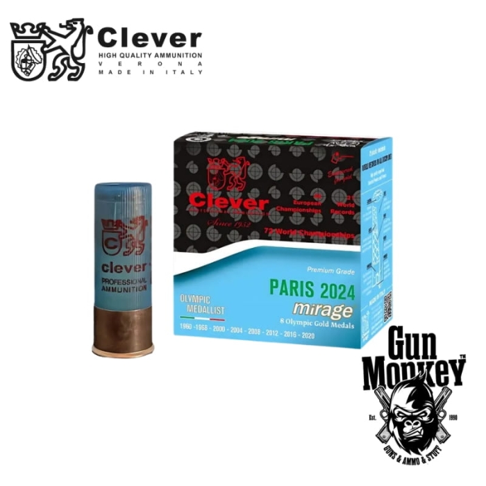 Amunicja śrut. Clever Mirage T3 "Paris 2024" "7,5" 24g kal.12/70 (1op = 25szt)