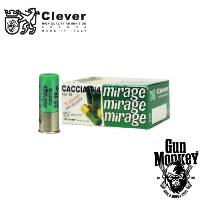 Amunicja śrut. Clever Mirage Hunting T4 (Medium/Long distance) "3" 38g kal.12/70 (1op = 10szt)