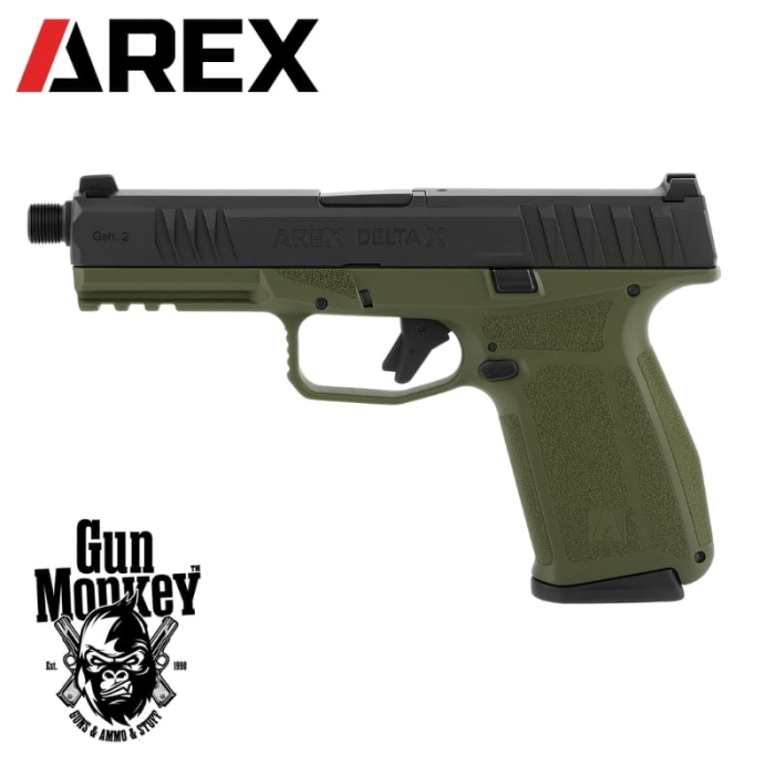 Pistolet Arex Delta X Gen. 2 TACTICAL OR Olive kal. 9x19mm gwint M13,5x1LH