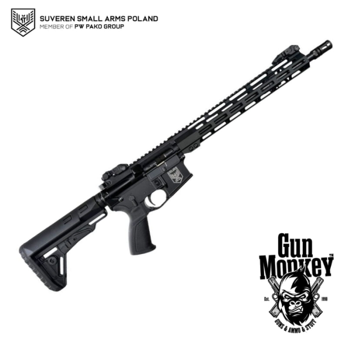 Karabin samopowtarzalny SVRN PAC15 GEN3 lufa 14.5" kal. 5,56x45/.223Rem kol. Czarny