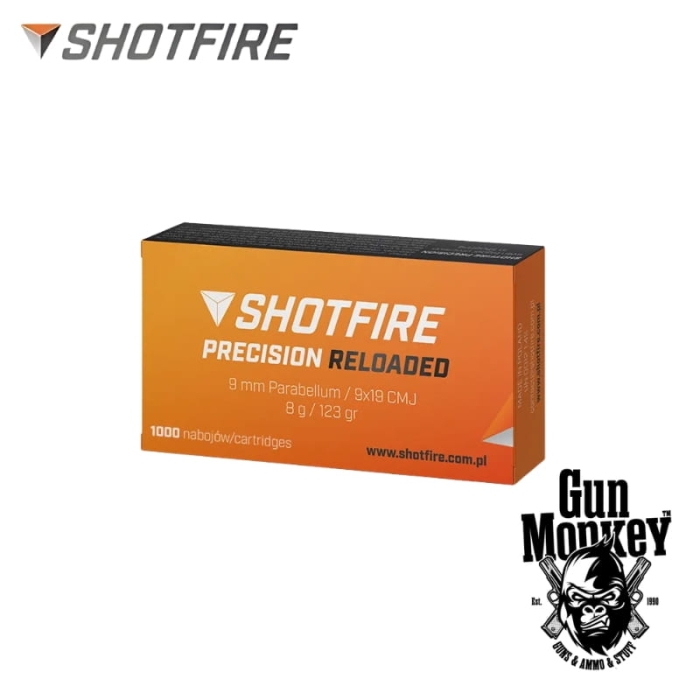 Amunicja pistoletowa Shotfire Precision PCC kal. 9x19mm CMJ 8g/123gr (1op = 500szt)