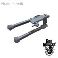 Bipod Nord Arms szybkorozłączany średni carbon quick detach, 7 pozycyjny (NA-BIFC-MQ) Aluminium + Carbon QAS wersja slim