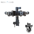 Bipod Nord Arms szybkorozłączany średni carbon quick detach, 7 pozycyjny (NA-BIFC-MQ) Aluminium + Carbon QAS wersja slim