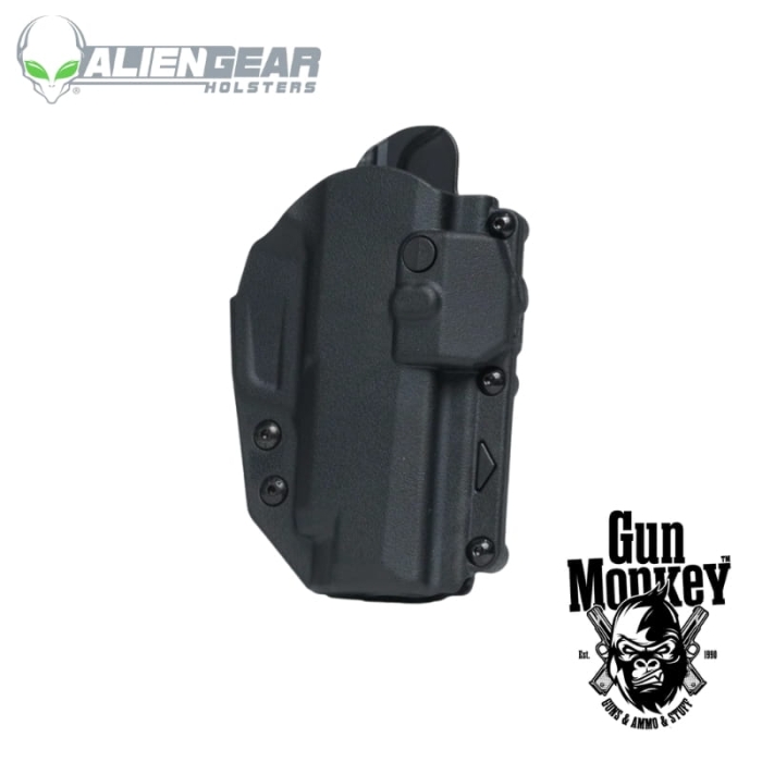 Kabura Alien Gear Rapid Force Slim LVL 2 / Rapid Force Level 2 Glock19/19x/19MOS/23/44/45/45MOS montaż Tek-Lok-QDS, do pistoletu z optyką bez latarki RH kol. Czarny (R2-B-0057-BK-RH-L0-A0-C)
