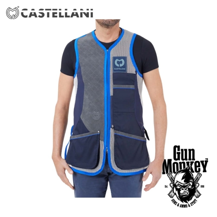 Kamizelka strzelecka Castellani Rio Evolution Trap Vest kol. 174 White/Navy/Navy roz. 52 (040_DXAL)