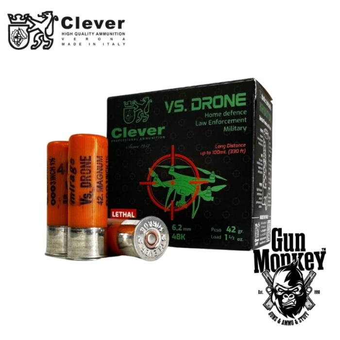 Amunicja Clever Mirage Magnum vs Drone kal.12/76 42g 4,5mm (1op = 25szt)