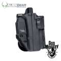 Kabura Alien Gear Rapid Force LVL 2 SLIM Sig Sauer P320 Compact/Carry/M18/XCarry montaż płetwa do pistoletu bez latarki (RS-P-0692-BK-RH-L0-C)