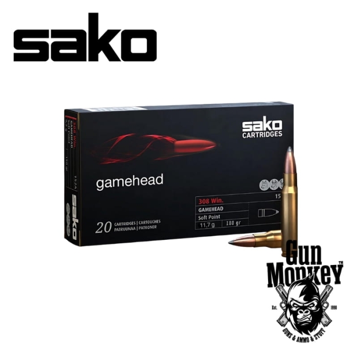 Amunicja kulowa Sako kal. .308Win 11,7g/180gr Gamehead (1op = 20szt)(153)