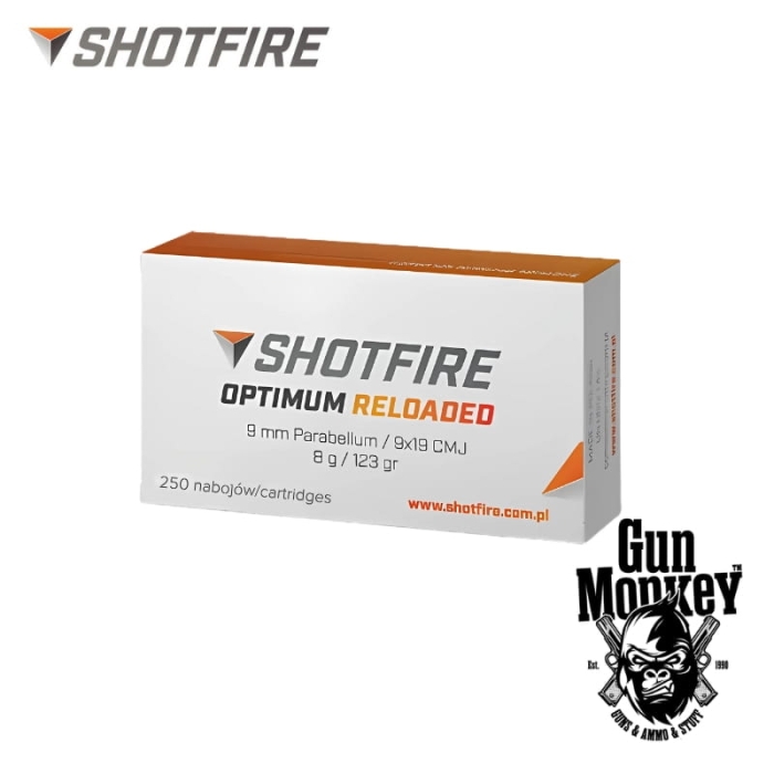 Amunicja pistoletowa Shotfire Optimum Open kal. 9x19mm FMJ 7,9g/123gr (1op = 250szt)