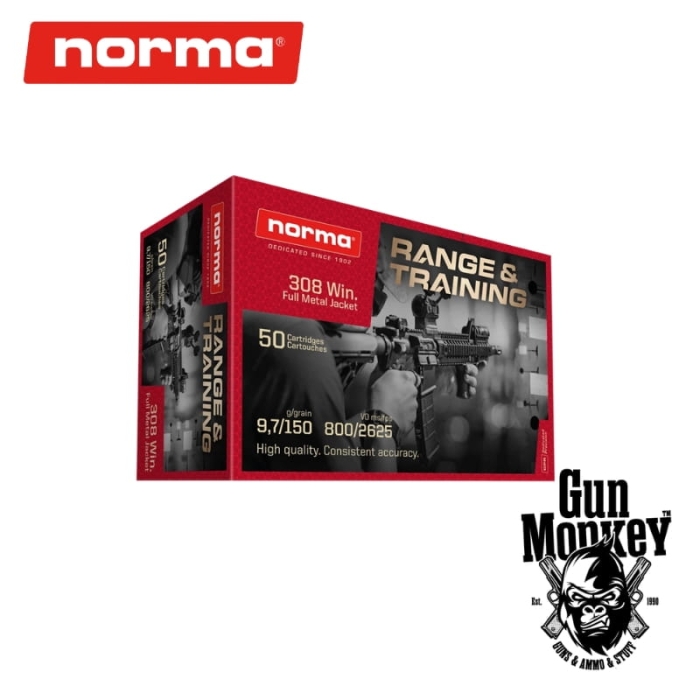 Amunicja kulowa Norma R&amp;T kal .308 Win 9,7g/150gr FMJ (1op=50szt)