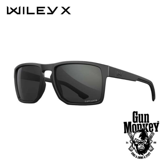 Okulary WileyX Founder Captivate Grey Matte Black Frame (AC6FND02)