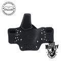 Kabura Falco Comfortable Hybrid IWB do Springfield Armory Hellcat, praworęczna, mocowanie na pas 1,5"/40mm, kydex/skóra, czarna (A116 2021)