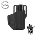 Kabura Falco OWB do Heckler &amp; Koch VP9 SK + Olight BALDR mini , kydex, praworęczna, pas 1,5"/40mm klips Safariland (C910 L 2021)