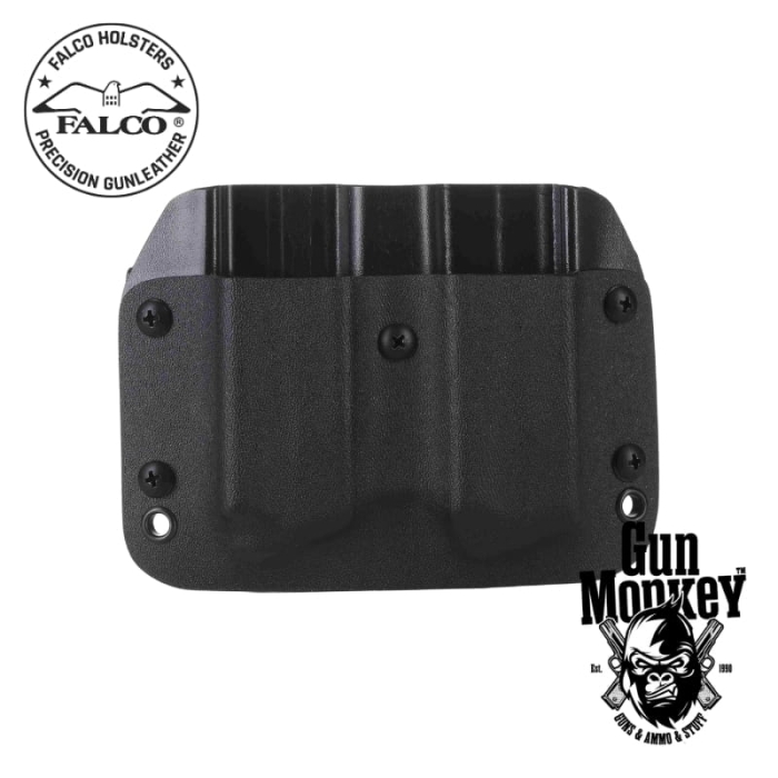 Ładownica Falco OWB na 2 szt. magazynków do Springfield Armory XD-S, leworęczna, kydex, pas 1.5"/40mm, kol. czarny (F902 2021)