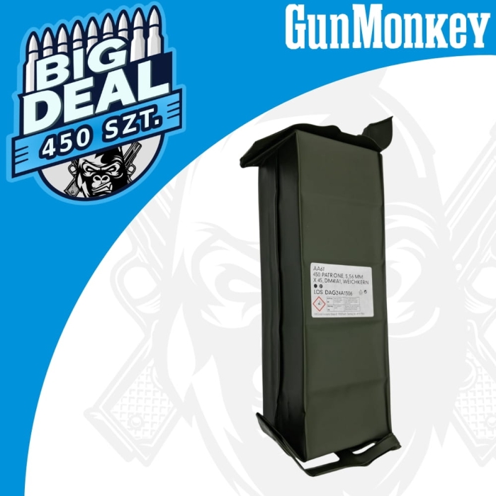 450 szt! Amunicja RWS kal. 5,56x45 FMJ DM41A1 62gr. - BIG DEAL!!!