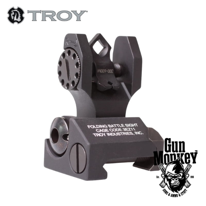 Regulowana i składana szczerbinka przeziernikowa TROY Industries Di-Optic Aperture (DOA) / Rear Folding BattleSight (SSIG-DOA-RFBT-0.0)