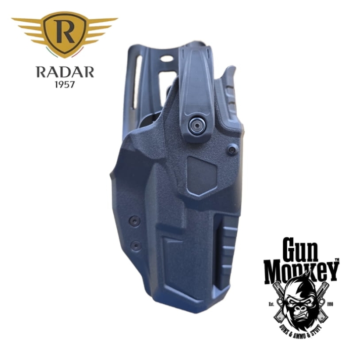 Kabura Radar Leather Division Srl T-LEP 6A07 &amp; ROTOLOCK do ECHELON Level 3 montaż niski (L) - statyczny, do pistoletu bez latarki, prawa ręka, czarny (6A07-5686_059_DX)