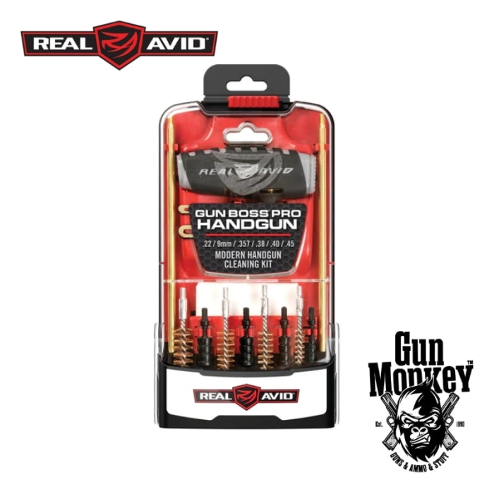 Zestaw do czyszczenia broni Real Avid Gun Boss Pro - Handgun Cleaning Kit (AVGBPRO-P)