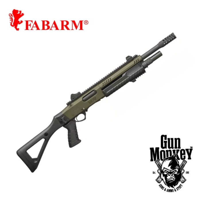 Strzelba pump-action Fabarm STF12 Compact 14" Mil Spec Green kal. 12/76