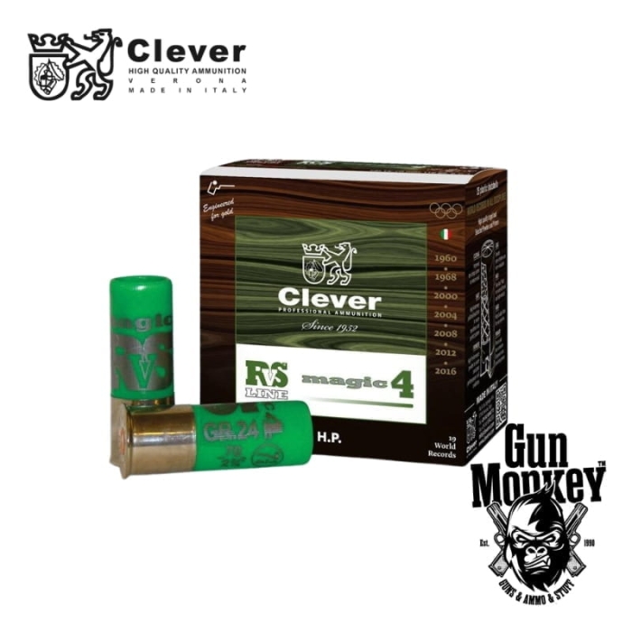 Amunicja śrut. Clever RVS T4 Magic 4 "7,1/4" 24g kal. 12/70 (1op = 25szt)