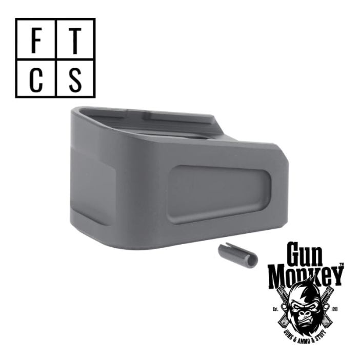 Powiększona stopka magazynka FTCS do Glock 17 +3nab. Graphite Black