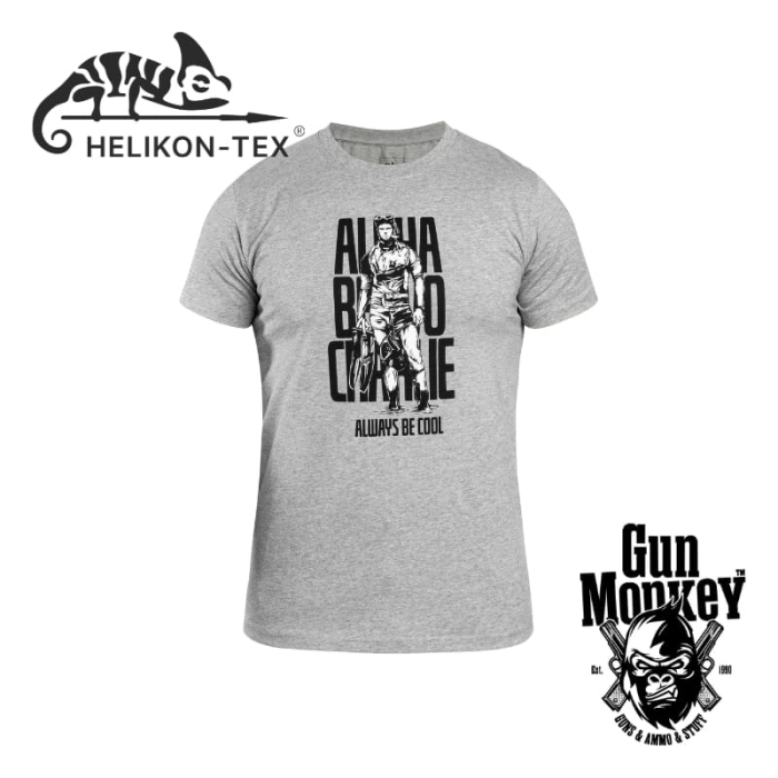 T-shirt Helikon-Tex ABC Alfa Bravo Charlie kol Mid Grey Melange rozm L (TS-ABH-CO-2M-B05)