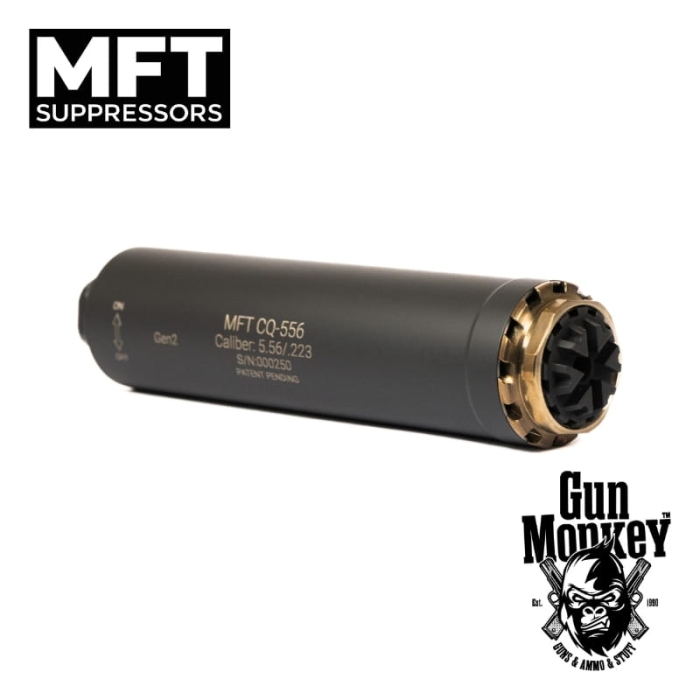 Tłumik MFT CQ-556 Gen II + Flash hider R06-FH 1/2-28 kol. Black