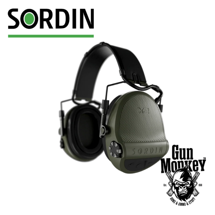 Ochronniki słuchu Sordin X2 Headband Leather Gel kol. Green (301006-10G)