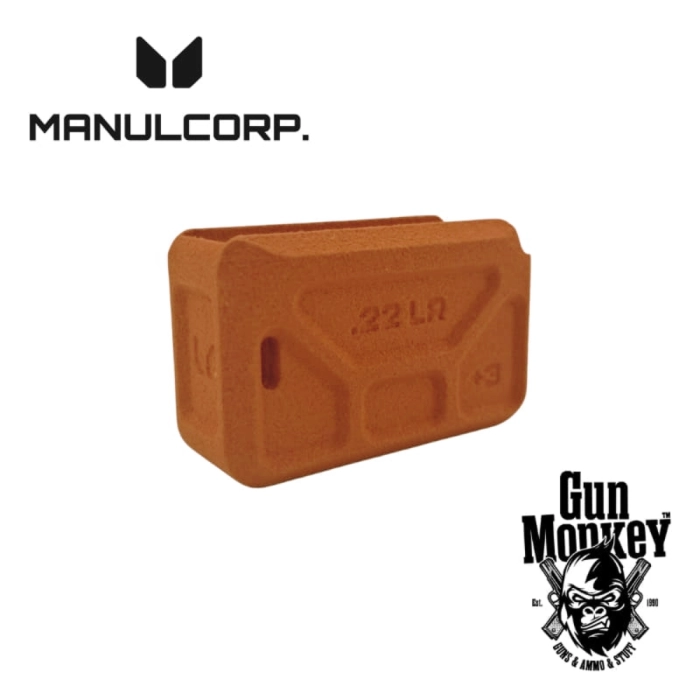 Powiększona stopka magazynka +3 Manul Corp. do CZ 455/457 Orange (10r polymer mag.) (M10-0214-PBO)