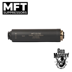 Tłumik MFT CQ-762 Gen II + Flash hider R06-FH M14x1LH kol. Black