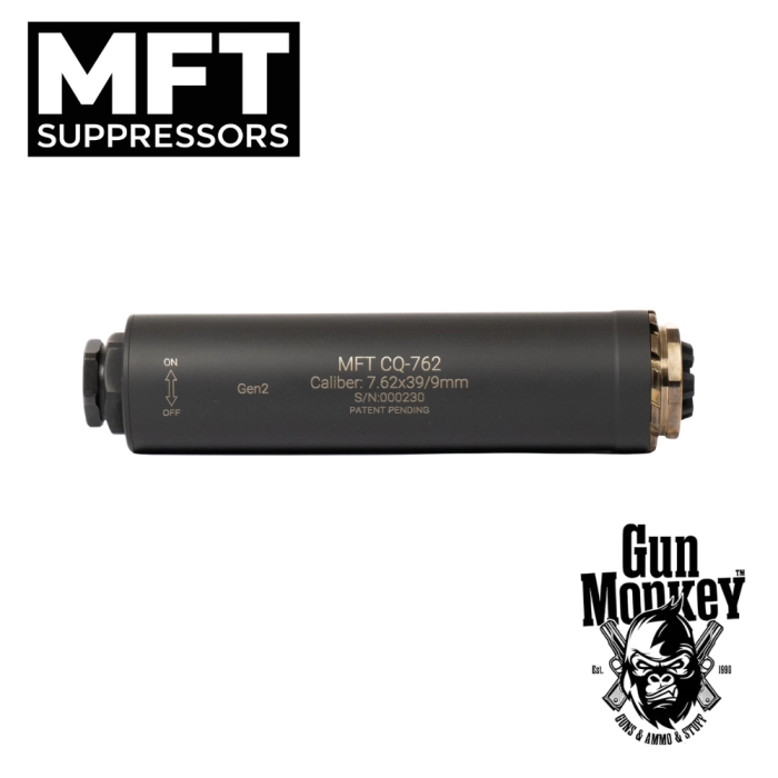 Tłumik MFT CQ-762 Gen II + Flash hider R06-FH M14x1LH kol. Black