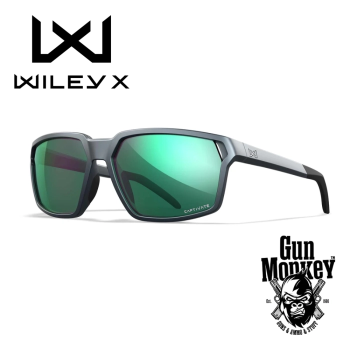 Okulary WileyX Sierra Captivate Pol Green Mirror Matte Graphite Frame (AC6SRA07)