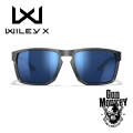Okulary WileyX Founder Captivate Pol Blue Mirror Gloss Crystal Grey Frame (AC6FND09)