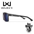 Okulary WileyX Founder Captivate Pol Blue Mirror Gloss Crystal Grey Frame (AC6FND09)
