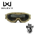 Gogle WileyX Gogle Spear Dual Grey/Clear/Rust Tan Frame (SP293DLT)