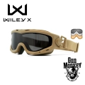 Gogle WileyX Gogle Spear Dual Grey/Clear/Rust Tan Frame (SP293DLT)
