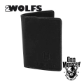 Futerał na legitymację 2 Wolfs z logo "Hubertech" kol. Czarny (2W01012014)