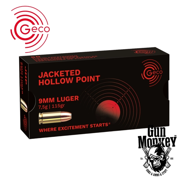 Amunicja pistoletowa GECO kal. 9x19mm 7,5g/115gr FMJ (1op = 50szt)