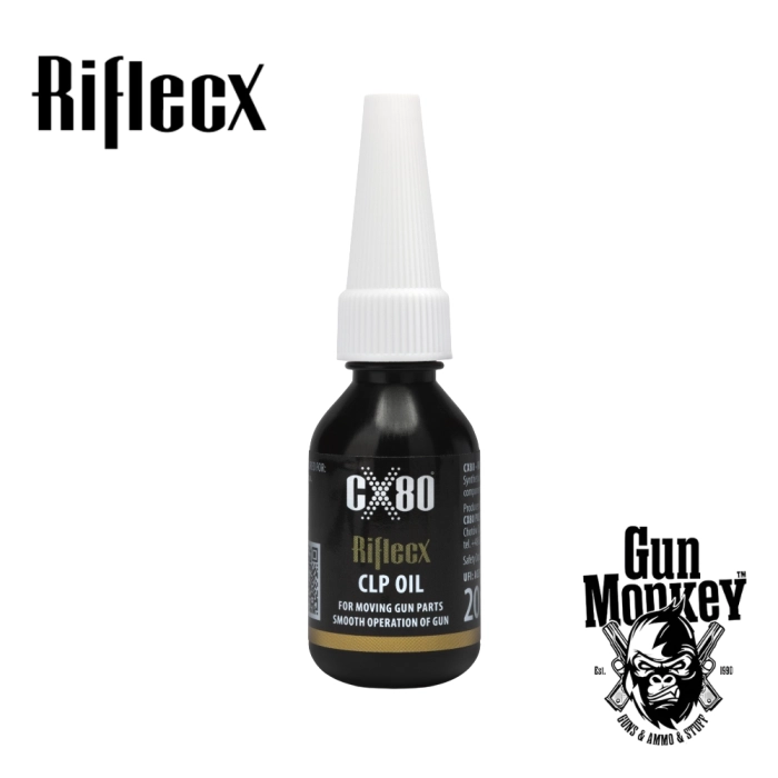 Olej CLP RIFLECX do smarowania elementów ruchomych broni CX80 20ml
