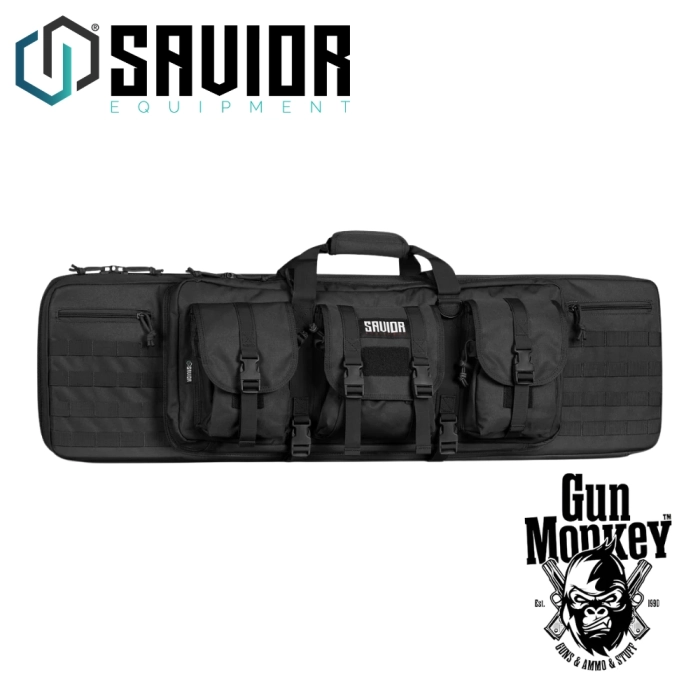Torba na akcesoria Savior Double Rifle Bag American Classic 32" kol. Obsidian Black (RB-3312DG-V1-BK)