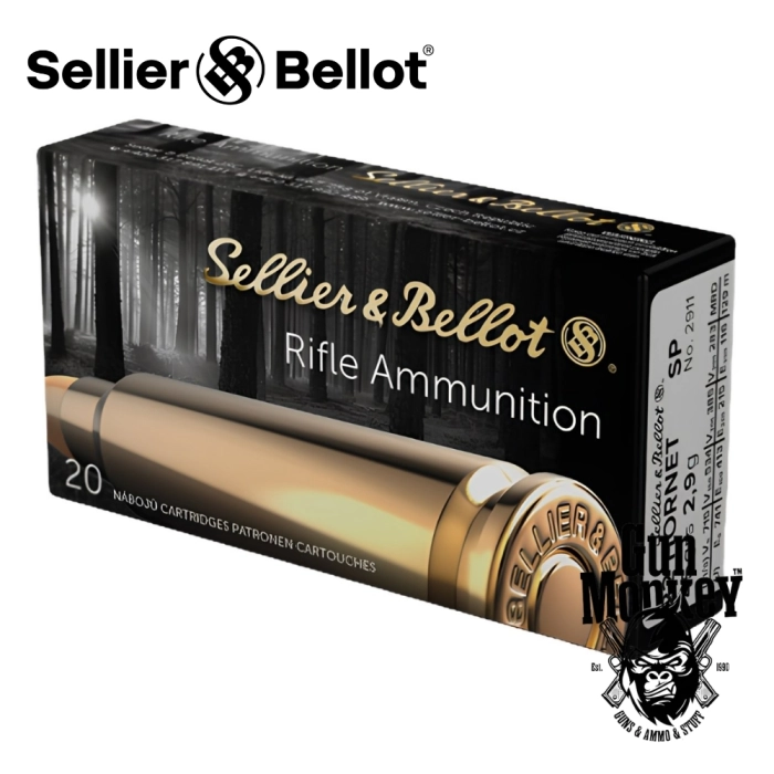 Amunicja kulowa S&amp;B kal. .22Hornet 2,9g/45gr SP (1op = 20szt)