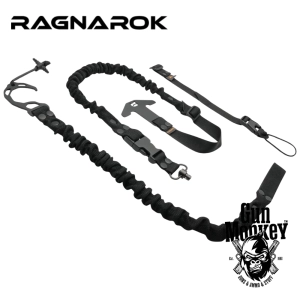 Jednopunktowe zawiesie do broni zestawem mocowań do kamizelki taktycznej RAGNAROK THOR kol. Czarny ( THOR-SET-B )