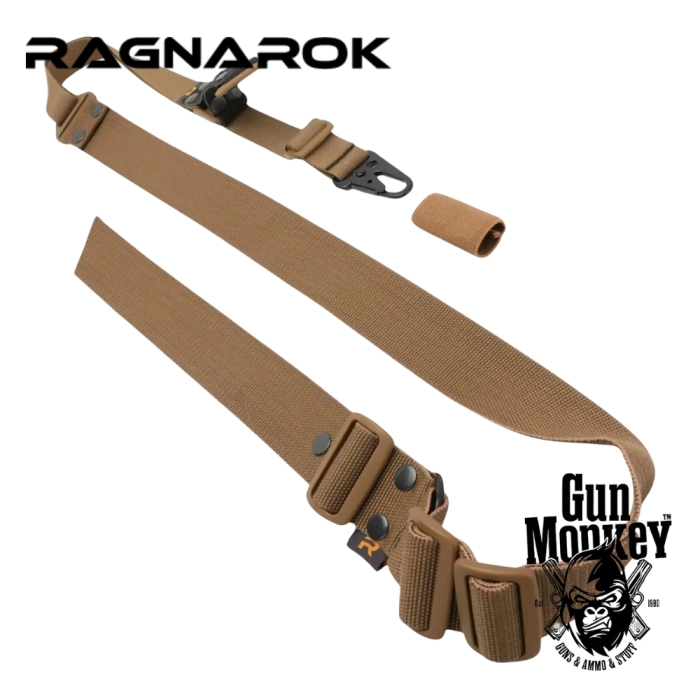 Pas do broni jedno/dwupunktowy z dodatkowym mocowaniem RAGNAROK TYR Carbine Gen.II kol. Coyote ( TYR-G2-K )
