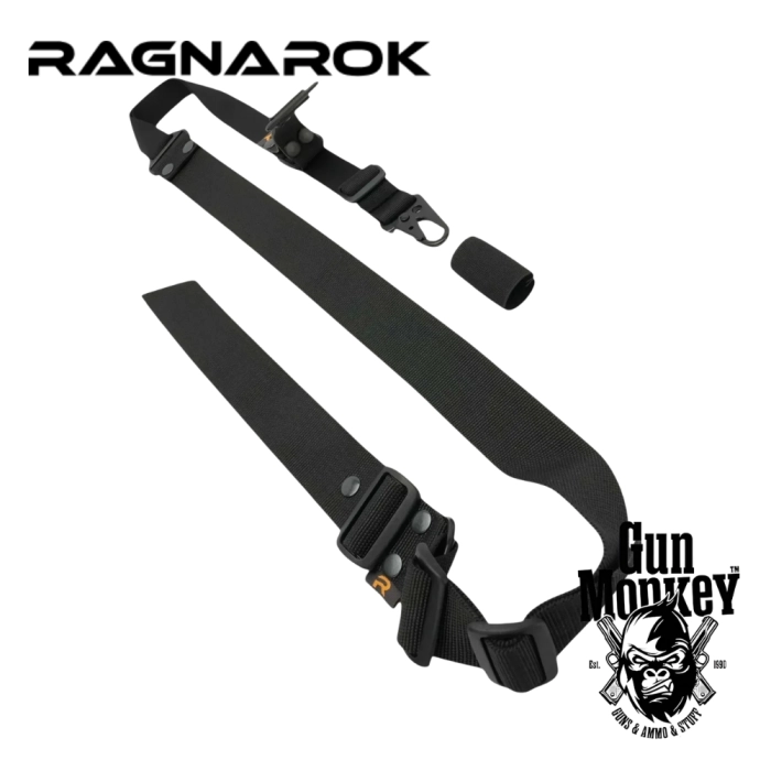 Pas do broni jedno/dwupunktowy z dodatkowym mocowaniem RAGNAROK TYR Carbine Gen.II kol. Czarny ( TYR-G2-B )