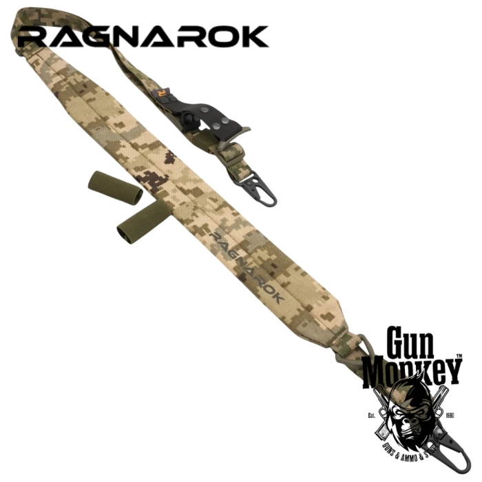 Pas do broni RAGNAROK jedno/dwupunktowy z szerokim naramiennikiem RAGNARR kol. Pixely ( RAGNARR2 )
